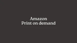 Amazon Print on demand