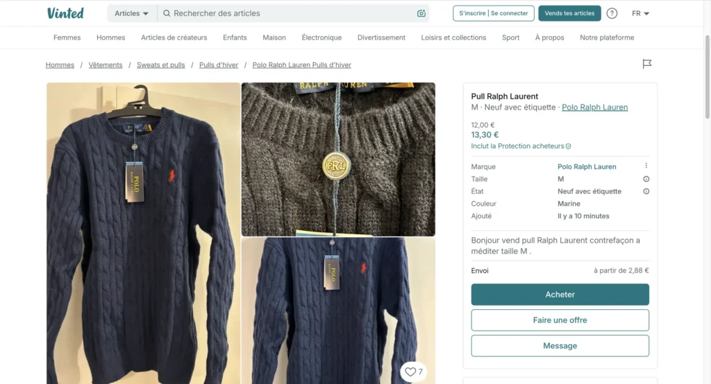 produit winner vinted