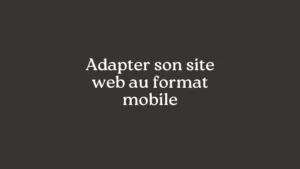adapter son site au format mobile