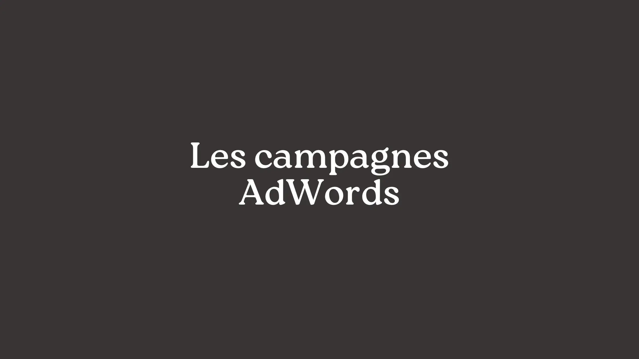 adwords campagne
