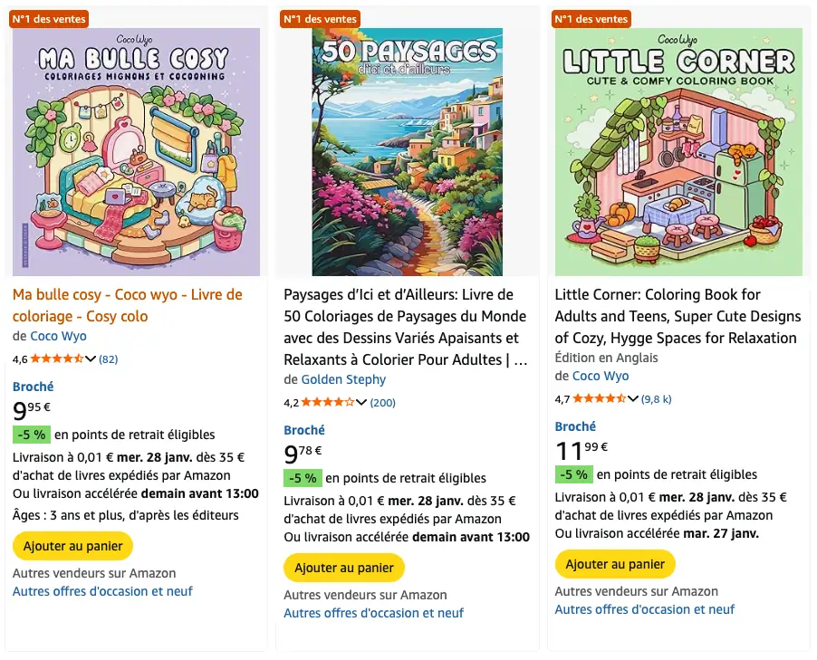 livre de coloriage amazon